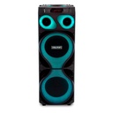 Bocina Dolphin SP-2150RBT X-Bass Dual 12" Bluetooth 120W Negro + 2 Microfonos