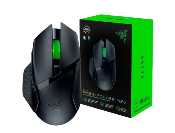 Mouse Gaming RAZER  Basilisk V3 X HyperSpeed Ergonomico Inalambrico