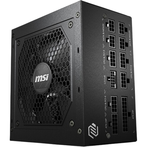 Fuente de poder MSI MAG A750GL PCIE5 750W 80 Plus Gold