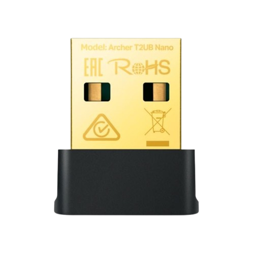 Adaptador de Red USB a Wi-fi Bluetooth TP-Link Archer T2UB Nano AC600 Doble Banda 200-433Mbps