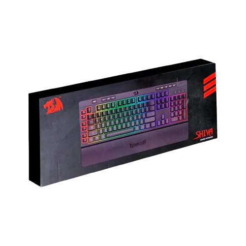 Teclado Redragon Shiva K512 De Membrana RGB Idioma Español