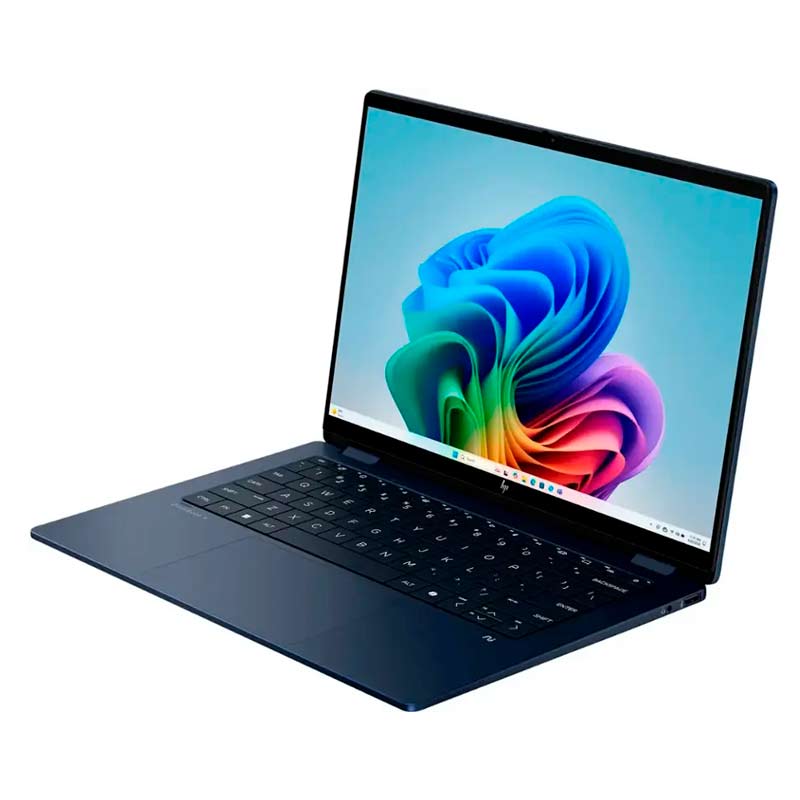 Laptop HM Omnibook X FLIP 2 en 1 14" Touch 2K Intel Ultra Core 7 256V 16GB RAM DDR5 1TB SSD W11 H Azul