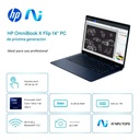 Laptop HM Omnibook X FLIP 2 en 1 14" Touch 2K Intel Ultra Core 7 256V 16GB RAM DDR5 1TB SSD W11 H Azul