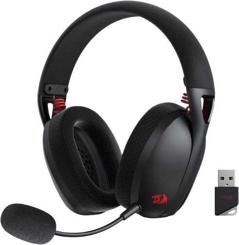 Headset ReDragon Ire Pro H848 Inalambricos s BT y USB 7.1  Negro