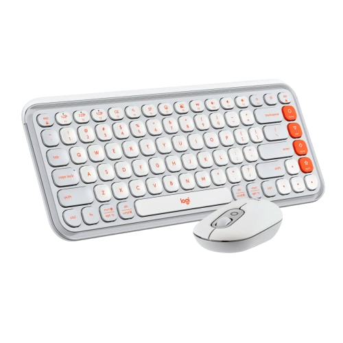  Teclado y Mouse Logitech Pop Icon 920 013055 Inalámbricos Bluetooth Gris
