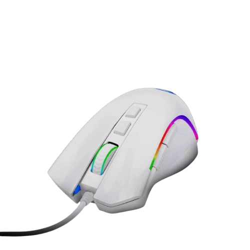 Teclado mouse y headsets Redragon S129W Alambrico USB blancos