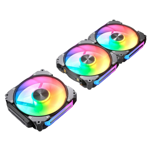 Kit de 3 Ventiladores Cougar APOLAR 120mm ARGB Negro