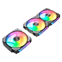 Kit de 3 Ventiladores Cougar APOLAR 120mm ARGB Negro