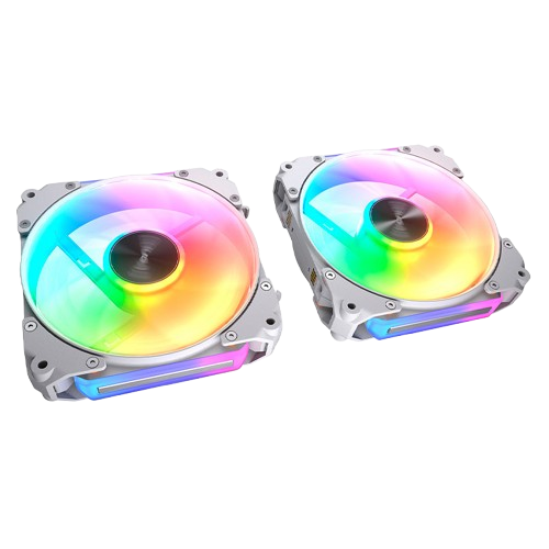 Kit de 3 Ventiladores Cougar APOLAR 120mm ARGB Blanco