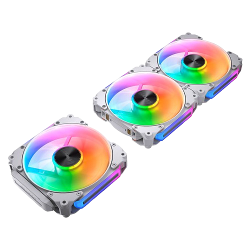 Kit de 3 Ventiladores Cougar APOLAR 120mm ARGB Blanco