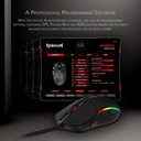 Mouse Gamer Invader M719 Redragon Con RGB  10000 DPI Negro