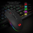 Mouse Gamer Invader M719 Redragon Con RGB  10000 DPI Negro