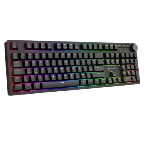 Teclado Mecánico KOORUI MK104 Switch Marron RGB