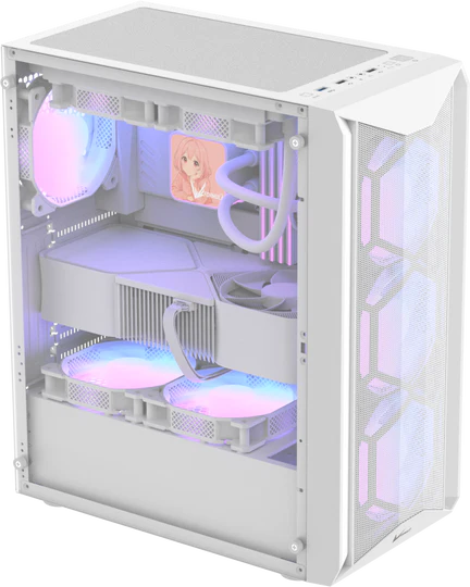 Case Gaming Formula V Line Air Power G1 Plus White Mid Tower