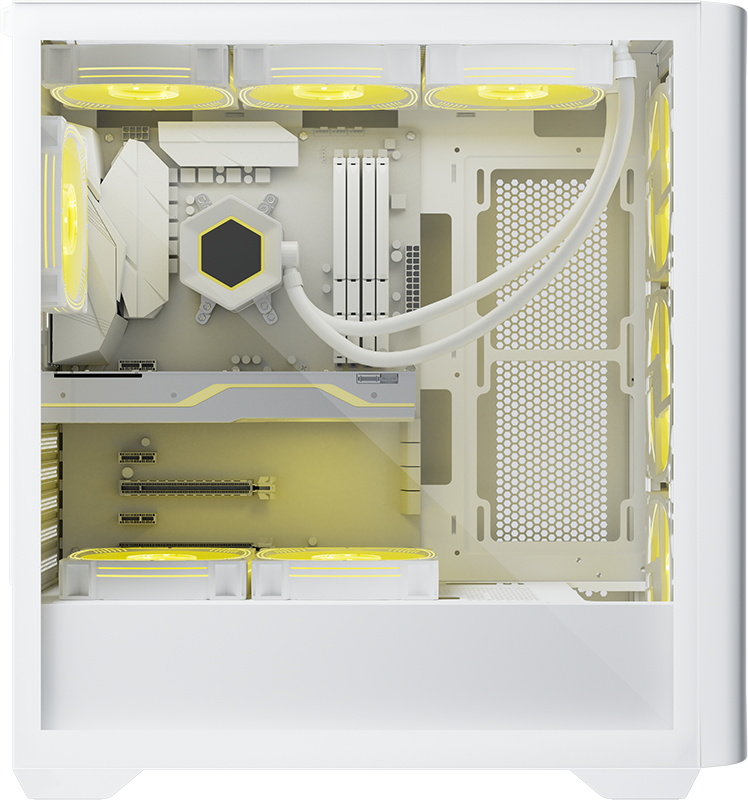 Case Gaming Formula V Line Air Power G3 Plus White Mid Tower