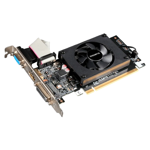 Tarjeta de Vídeo 2GB DDR3 Gigabyte GeForce GT 710 VGA DVI-D HDMI PCIe 2.0