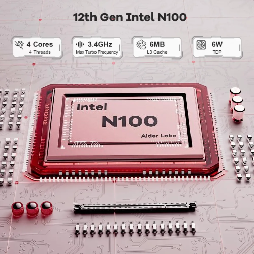Mini PC NIMO 8 GB 512 GB SSD Intel N100 12ª