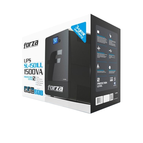 UPS  Forza inteligente 1500VA/900W, 8 salidas