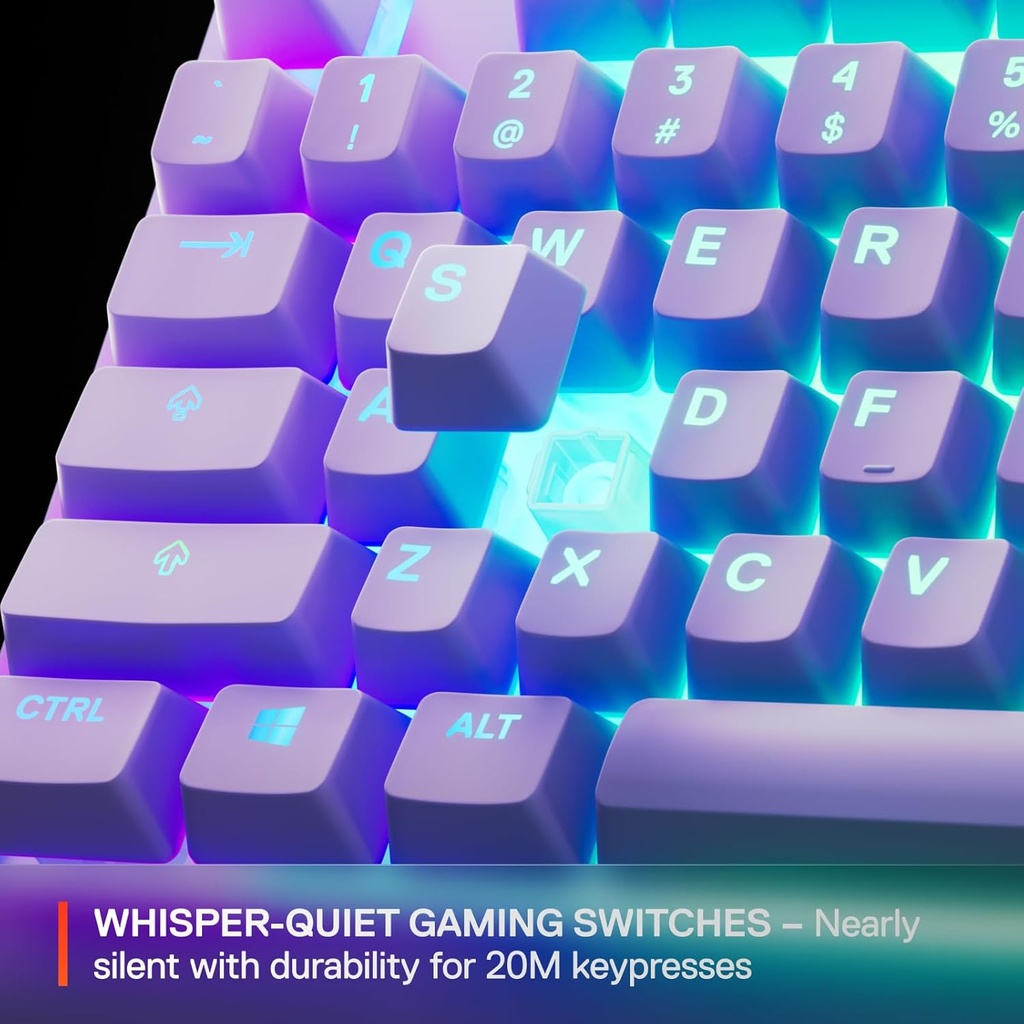 Teclado SteelSeries Apex 3 TKL RGB Lavender