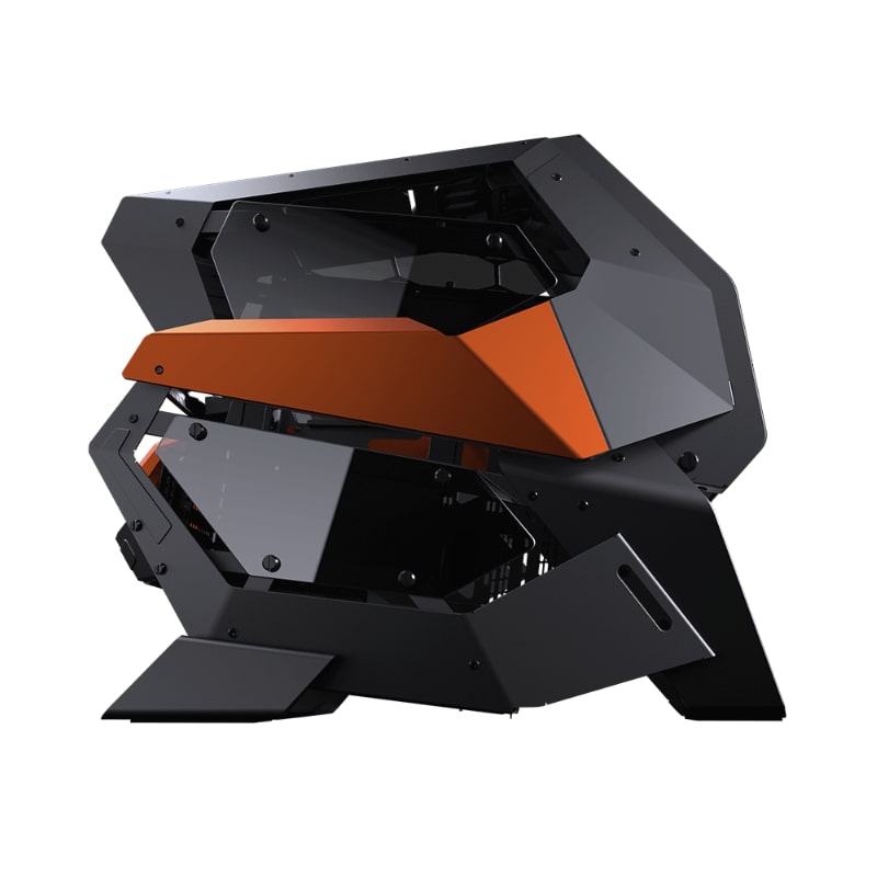 Case Gaming Cougar Conquer 2 Torre Completa Vidrio Templado ATX Negro-Naranja (Sin Fuente)