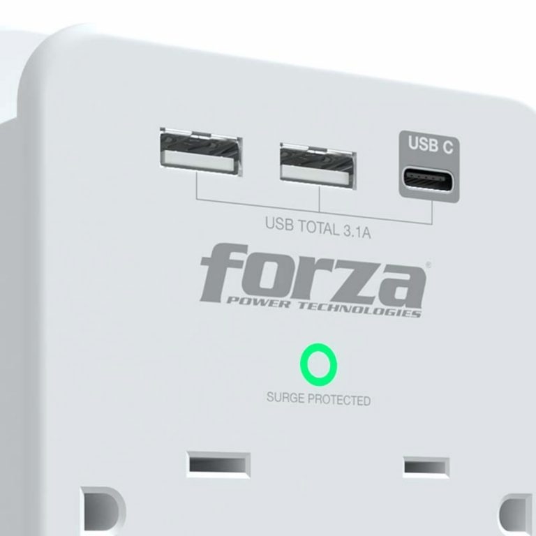 Protector contra Sobretensiones Forza FWT-631USBC 6 salidas
