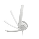 Logitech H390 Audífonos con Micrófono Alámbrico USB Blanco