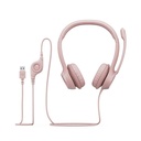 Logitech H390 Audífonos con Micrófono Alámbrico USB Rosa