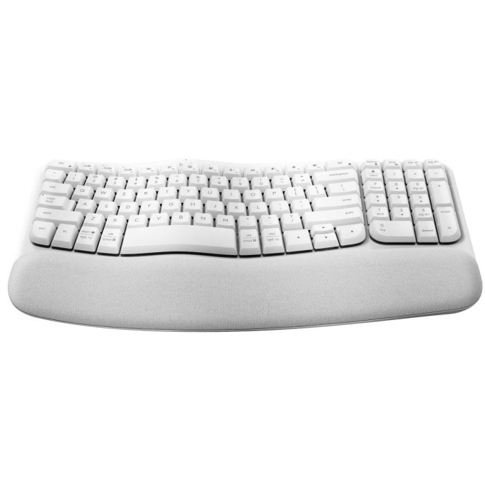 Logitech Wave Keys Teclado Ergonómico Inalámbrico USB en Español Blanco