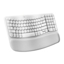Logitech Wave Keys Teclado Ergonómico Inalámbrico USB en Español Blanco