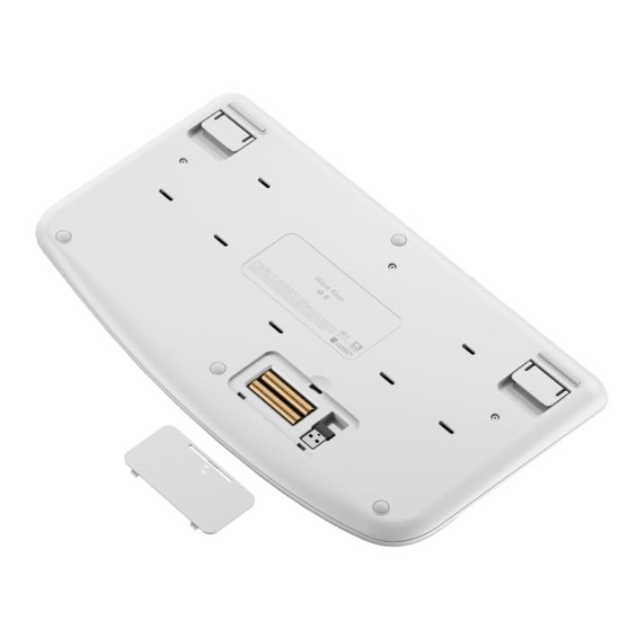 Logitech Wave Keys Teclado Ergonómico Inalámbrico USB en Español Blanco
