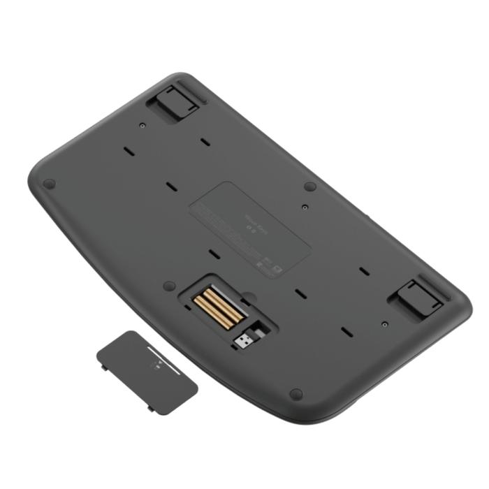 Logitech Wave Keys Teclado Ergonómico Inalámbrico USB en Español Negro