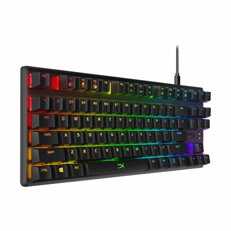 Teclado Gaming HyperX Teclado Mecánico Alloy Origins Core Aqua RGB Ingles