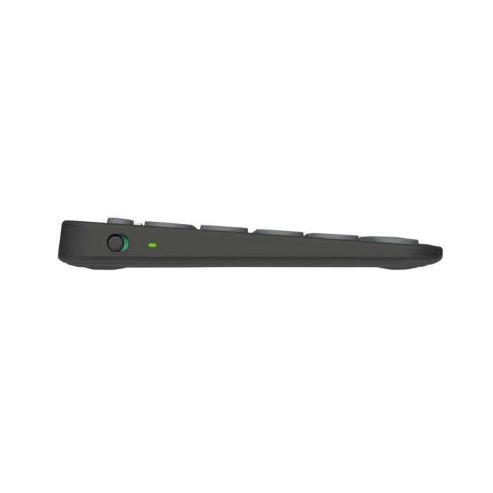 Teclado Logitech Pebbles Keys 2 Teclado Inalámbrico Bluetooth en Español - Negro Grafito