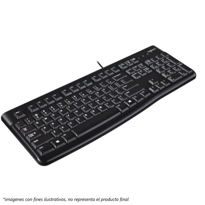 Teclado Logitech Teclado Alámbrico K120 Español USB Negro