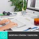 Teclado Logitech Teclado Bluetooth Multi Dispositivos K380 en Español Blanco