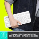 Teclado Logitech Teclado Bluetooth Multi Dispositivos K380 en Español Blanco