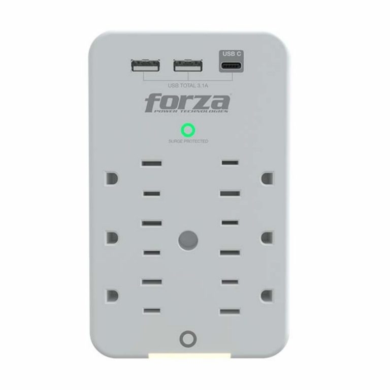 Protector contra Sobretensiones Forza FWT-631USBC 6 salidas