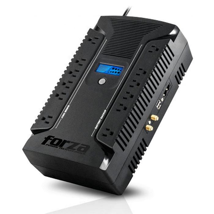 UPS Forza Interactivo de 750VA/450W de 12 Salidas con Pantalla LCD