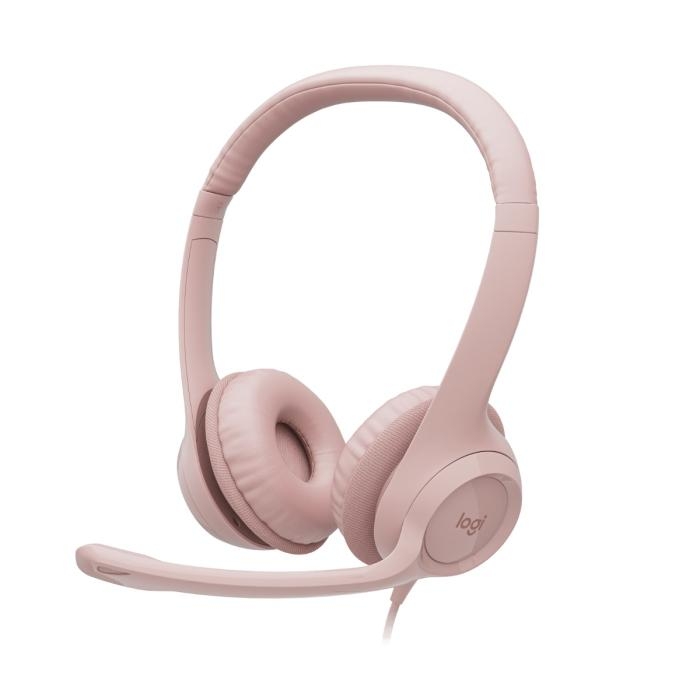 Logitech H390 Audífonos con Micrófono Alámbrico USB Rosa