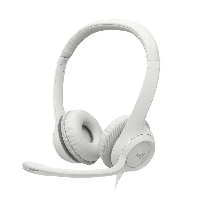 Logitech H390 Audífonos con Micrófono Alámbrico USB Blanco