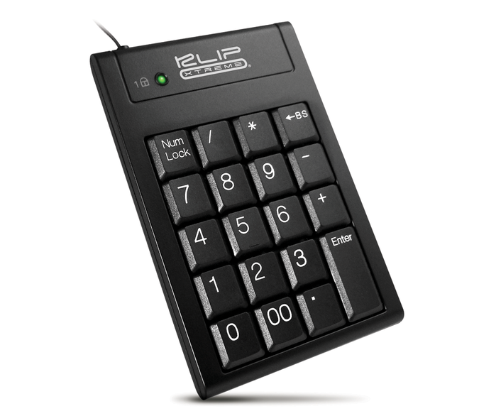 Teclado numérico alámbrico Klip Xtreme KNP-100 color negro