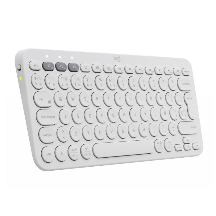 Teclado Logitech Teclado Bluetooth Multi Dispositivos K380 en Español Blanco
