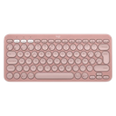 Teclado Logitech Pebbles Keys 2 Teclado Inalámbrico Bluetooth en Español - Rosado