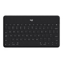 Teclado Logitech Keys-To-Go Bluetooth Ingles Recargable para Apple - Negro