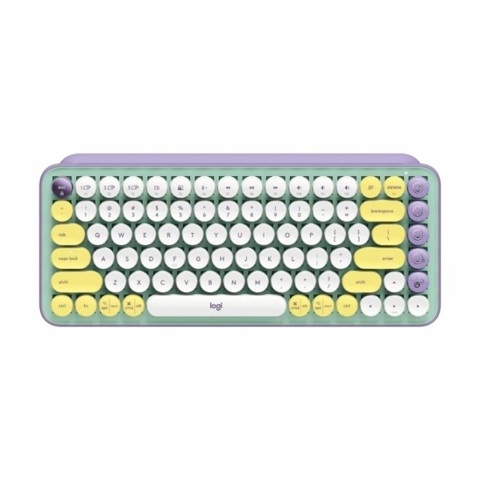 Logitech Pop Keys Teclado Inalámbrico en Español 2.4GHz y Bluetooth Purpura Daydream