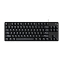 Teclado Gaming Logitech G413 TKL SE, Mecánico, Alámbrico USB en ingles Negro