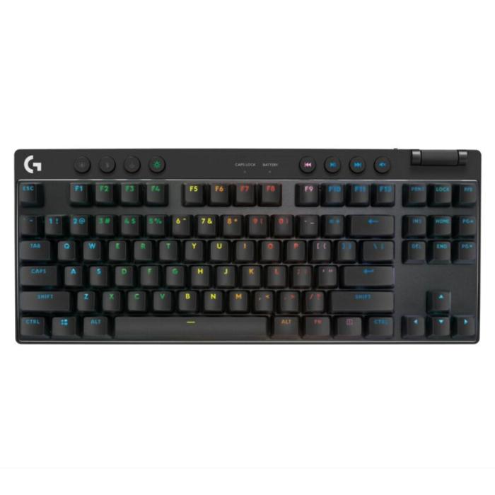 Teclado Gaming Logitech Pro X TKL Inalámbrico 2.4GHz en Inglés Negro