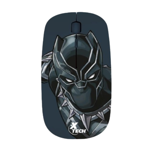 Mouse XTECH Marvel Inalámbrico USB 1600 DPI Edición Black Panther