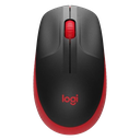 Mouse Logitech M190 Inalámbrico USB 1000 DPI Negro/Rojo