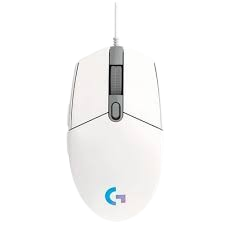 Mouse Gaming Logitech G203 Alámbrico USB 8000 DPI Blanco